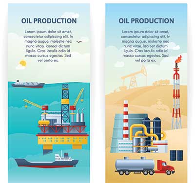 دانلود طرح لایه‌ باز تولید نفت دریایی و زمینی