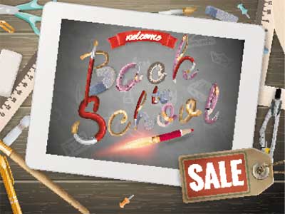 دانلود طرح لایه‌ باز تخفیف لوازم تحریر (نوشت‌افزار)