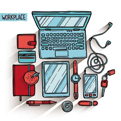 دانلود طرح لایه‌ باز محل کار