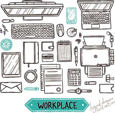 دانلود وکتور لایه‌ باز محل کار