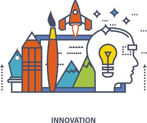 دانلود رایگان طرح لایه‌ باز نوآوری و خلاقیت دیجیتال