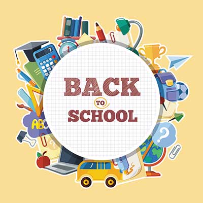 دانلود رایگان طرح لایه‌ باز شروع سال تحصیلی جدید با المان‌های لوازم‌التحریر