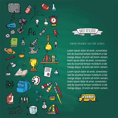 دانلود طرح لایه‌ باز پوستر آموزشی و علمی طرح تخته‌سیاه