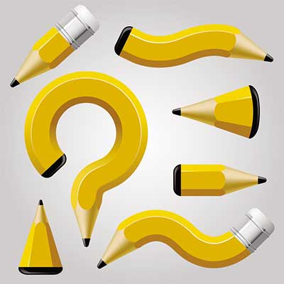 دانلود طرح لایه‌ باز مداد با فرم‌های متنوع