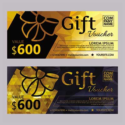 دانلود طرح لایه باز کارت هدیه 