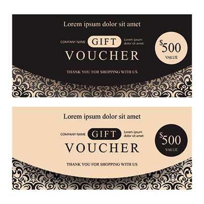 دانلود وکتور لایه باز کارت هدیه