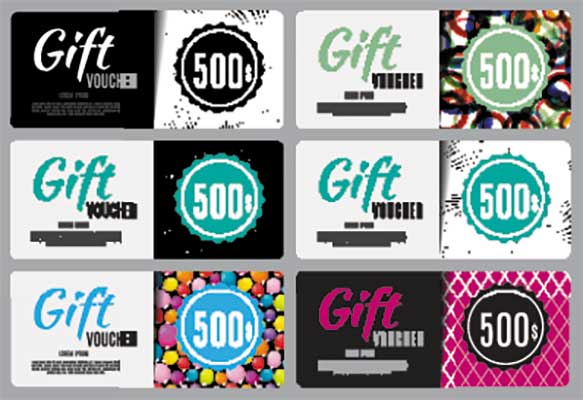 دانلود طرح لایه‌ باز مجموعه کارت هدیه