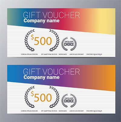 دانلود طرح لایه‌ باز کارت هدیه فروشگاهی مبلغ‌دار با طراحی رسمی برندینگ