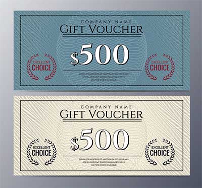 دانلود وکتور لایه‌ باز کارت هدیه