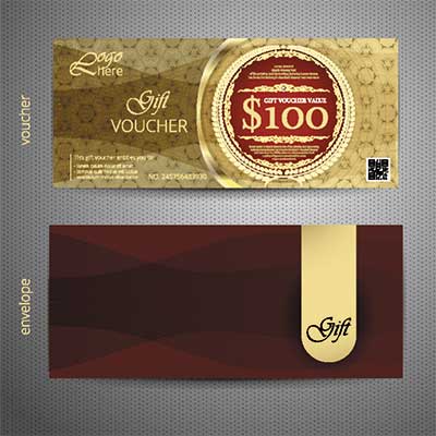 دانلود طرح لایه‌ باز کارت هدیه و پاکت هماهنگ