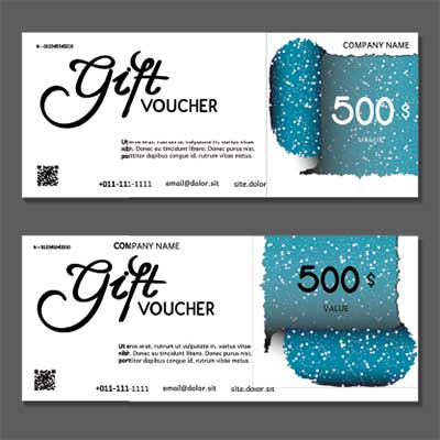 دانلود طرح لایه‌ باز کارت هدیه در دو طراحی متفاوت