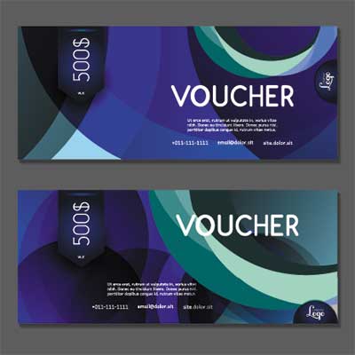 دانلود طرح لایه‌ باز کارت هدیه با ساختار مدرن و دو چیدمان