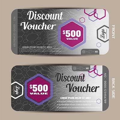 دانلود رایگان طرح لایه‌ باز کارت هدیه حرفه‌ای دوطرفه