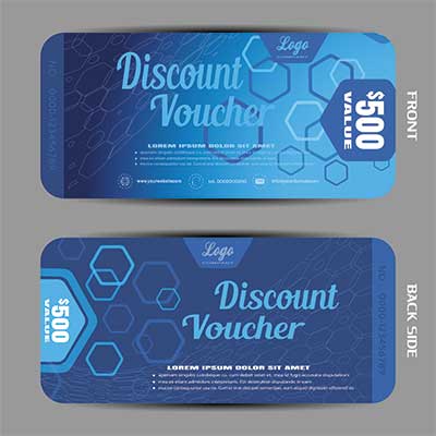 دانلود طرح لایه‌ باز کارت هدیه با ساختار حرفه‌ای دوطرفه