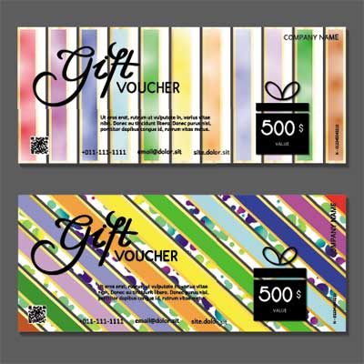 دانلود وکتور لایه باز کارت هدیه