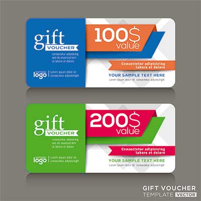 دانلود وکتور لایه باز کارت هدیه