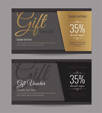 دانلود وکتور لایه باز کارت هدیه