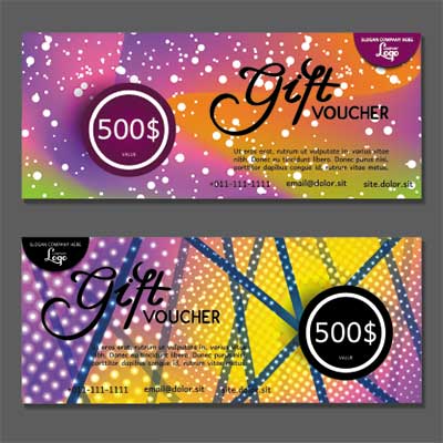 دانلود طرح لایه‌ باز کارت هدیه با دو قالب متنوع تبلیغاتی