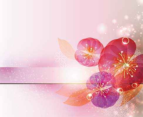 دانلود طرح لایه باز بکگراند گل هنری با فضای متنی آزاد