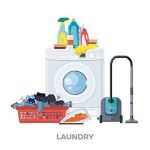 دانلود طرح لایه باز خدمات خشک‌شویی و لباس‌شویی