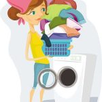 دانلود طرح لایه باز خدمات لباس‌شویی و خانه‌داری